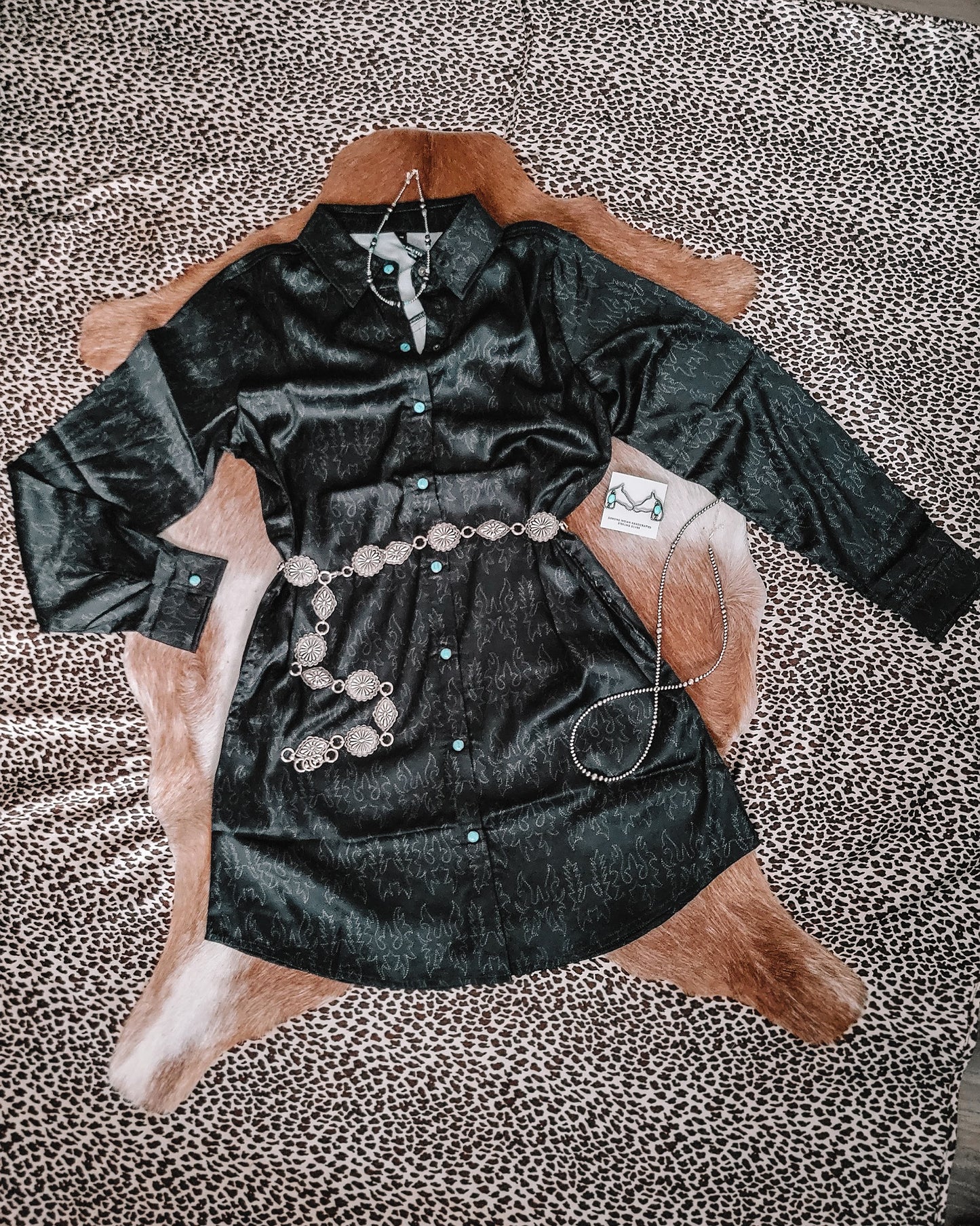 Stitch This Pearl Snap Dress