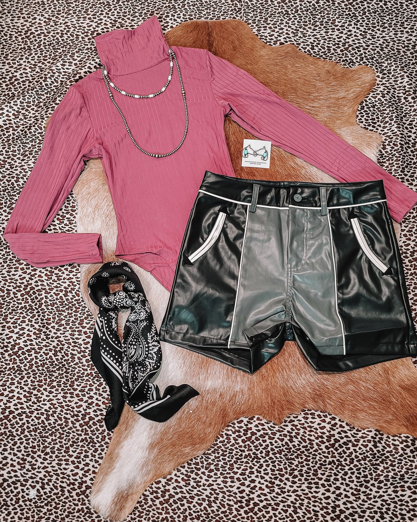 Camino Cool Leather Shorts
