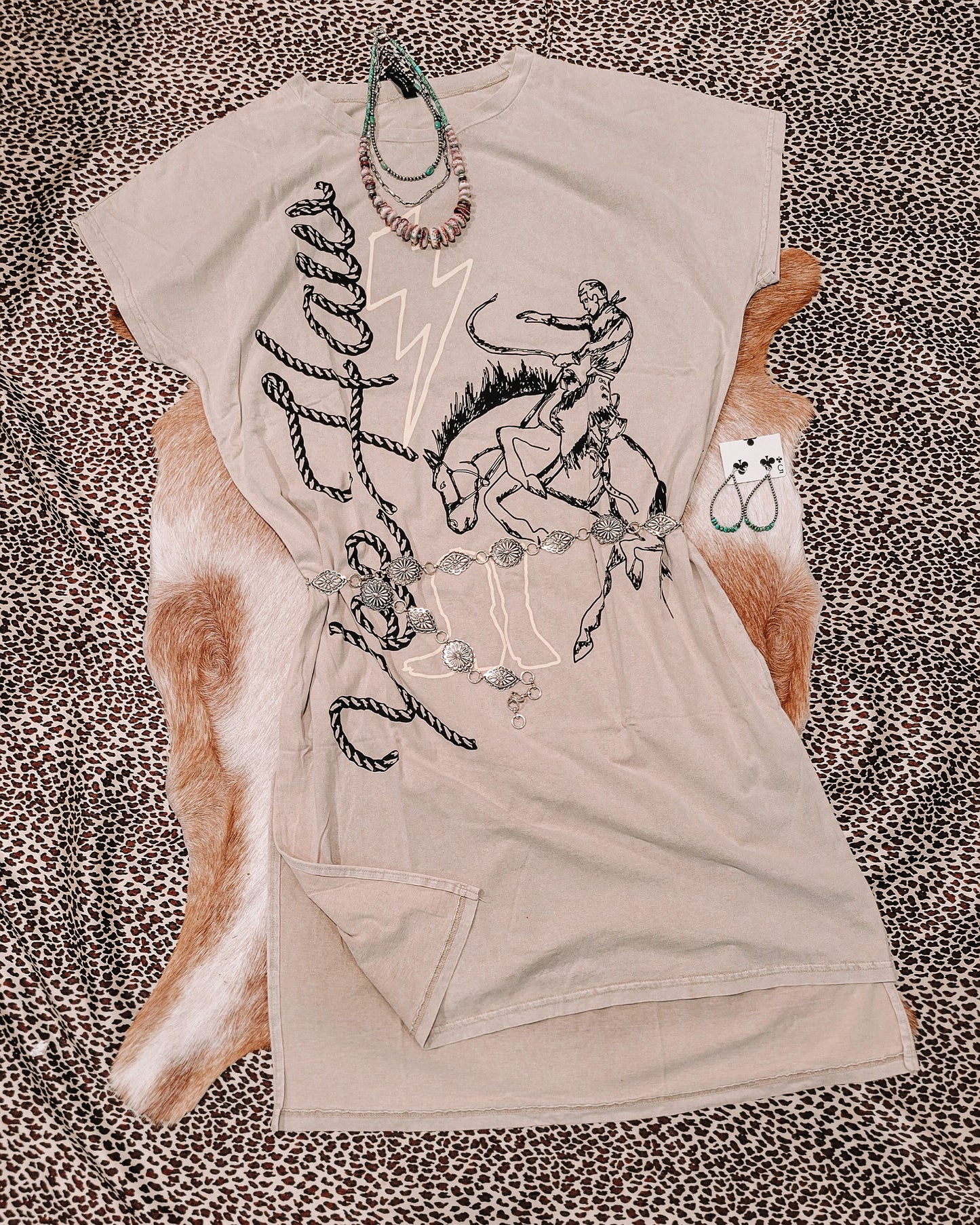 Yee-Haw'D Out T-Shirt Dress