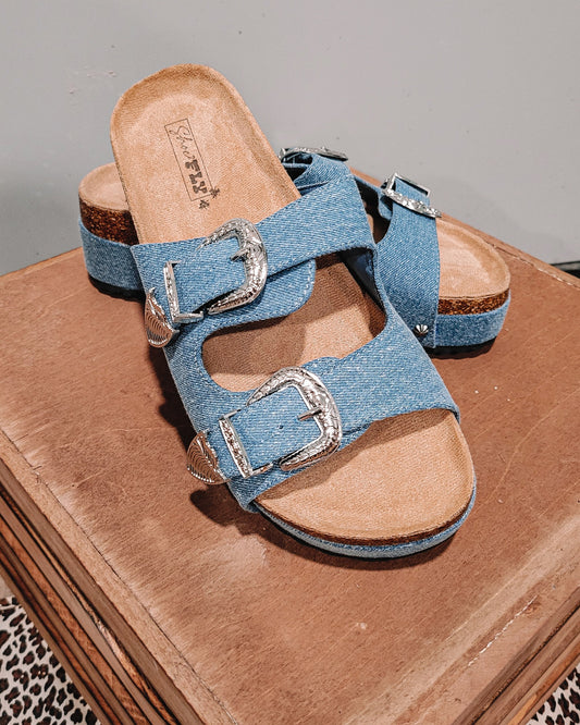 Platinum Buckle Dreams - Denim