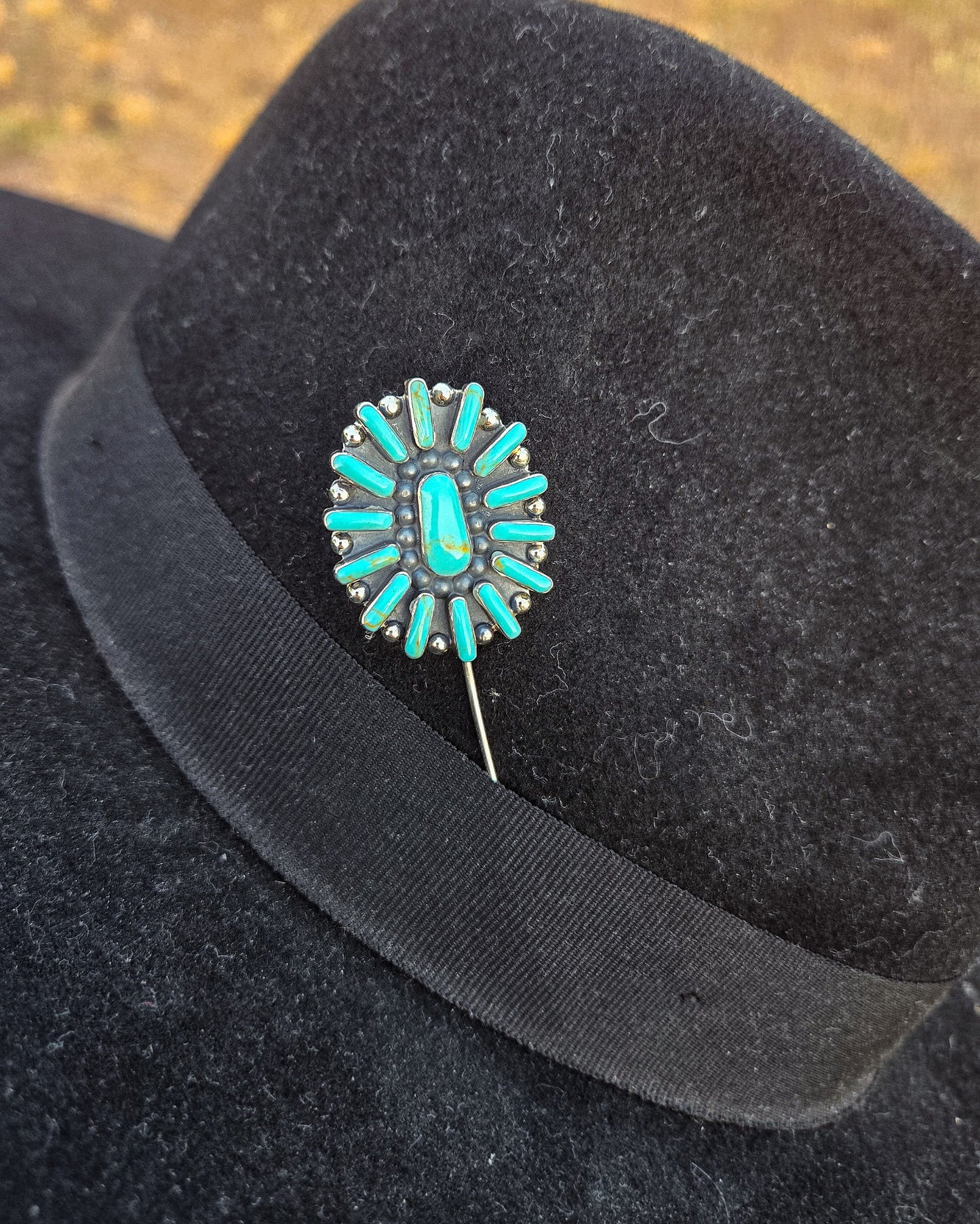 Pin Me Up Turquoise Hat Pin