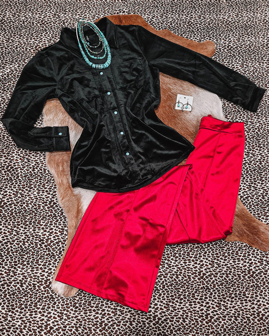 Velvetier 2.0 Pearl Snap - Black