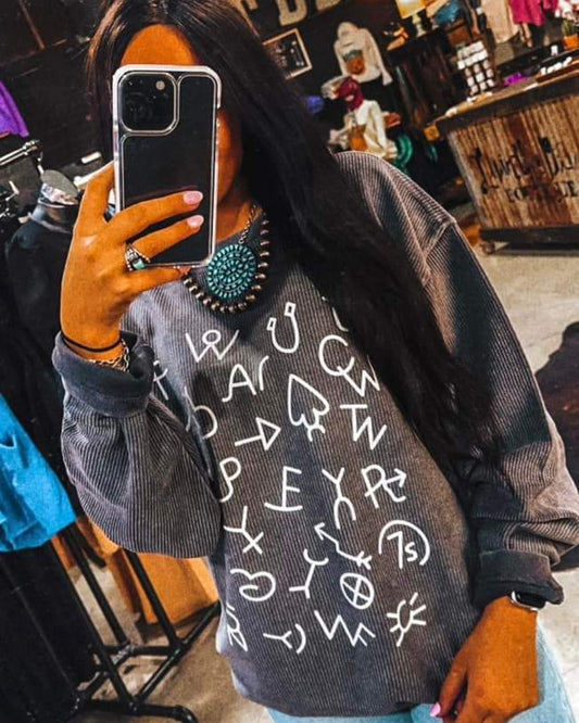 Brand Your Cattle Corded Sweatshirt *9/30 SHIP DATE*