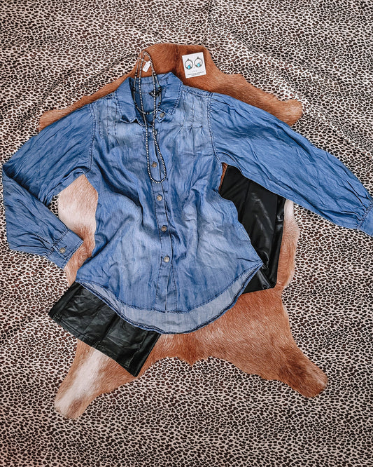 Canadian Tuxedo Button Down