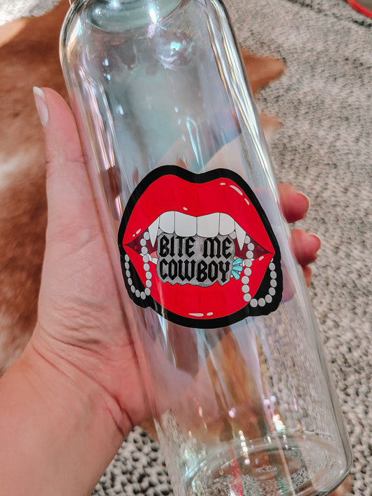 Bite Me Cowboy Sticker
