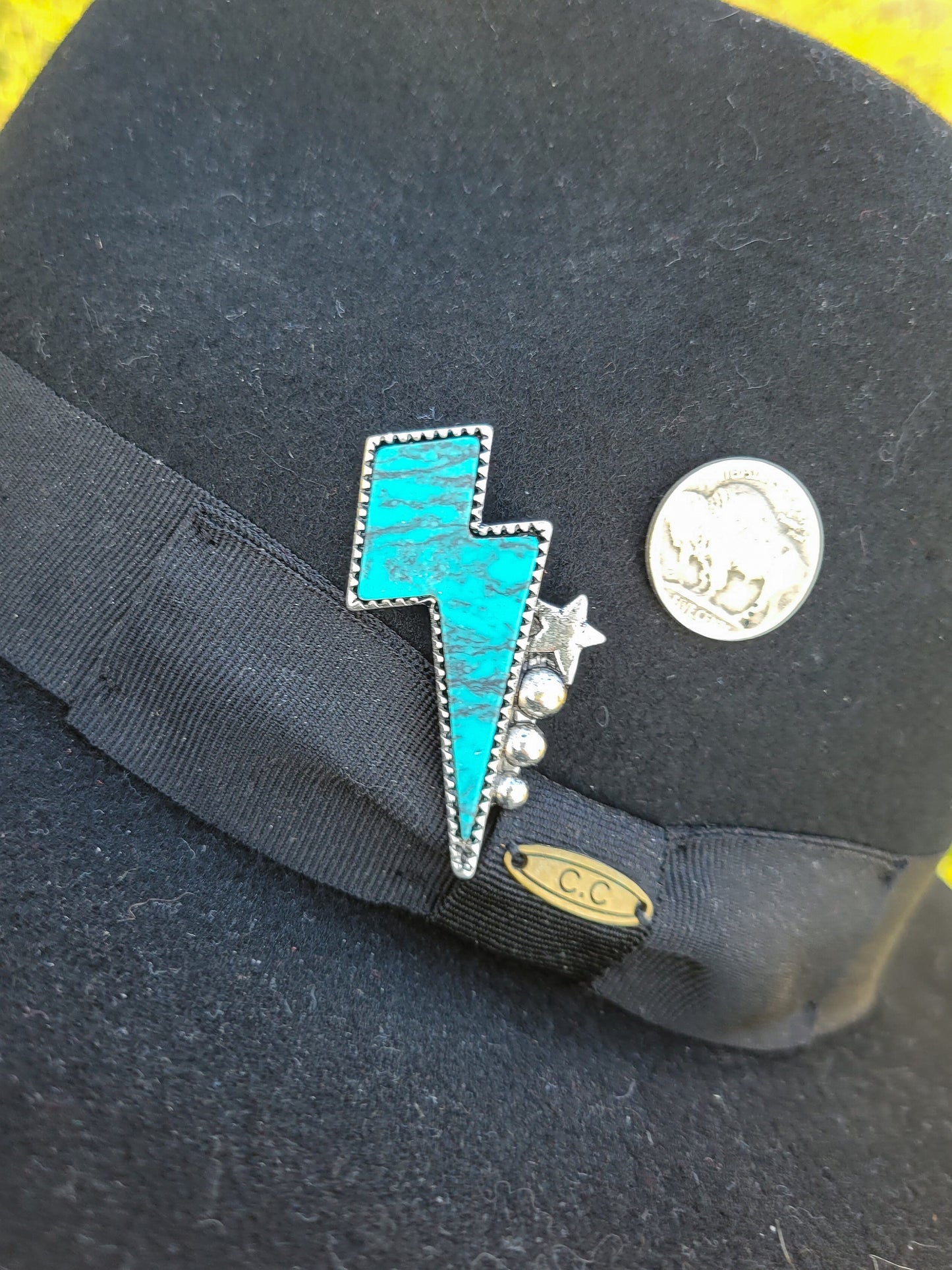 Rock All Night Hat Pin
