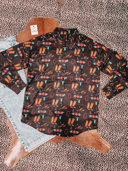 Rodeo Timin' Button Down