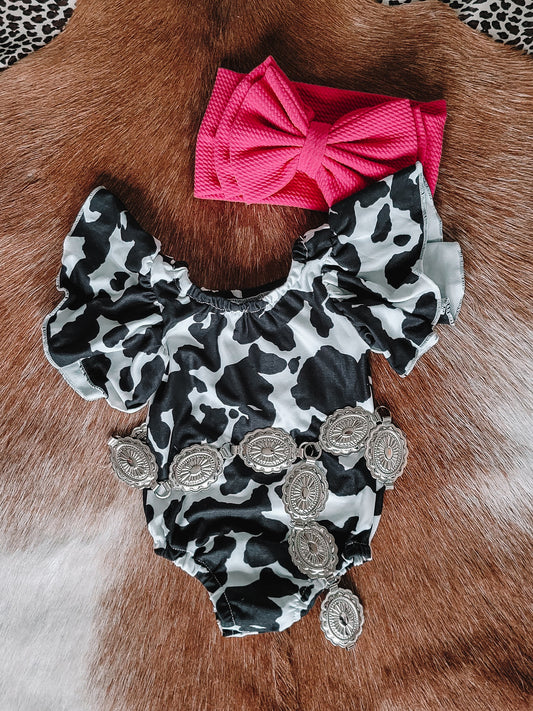 Moo-dy Flutter Sleeve Onesie