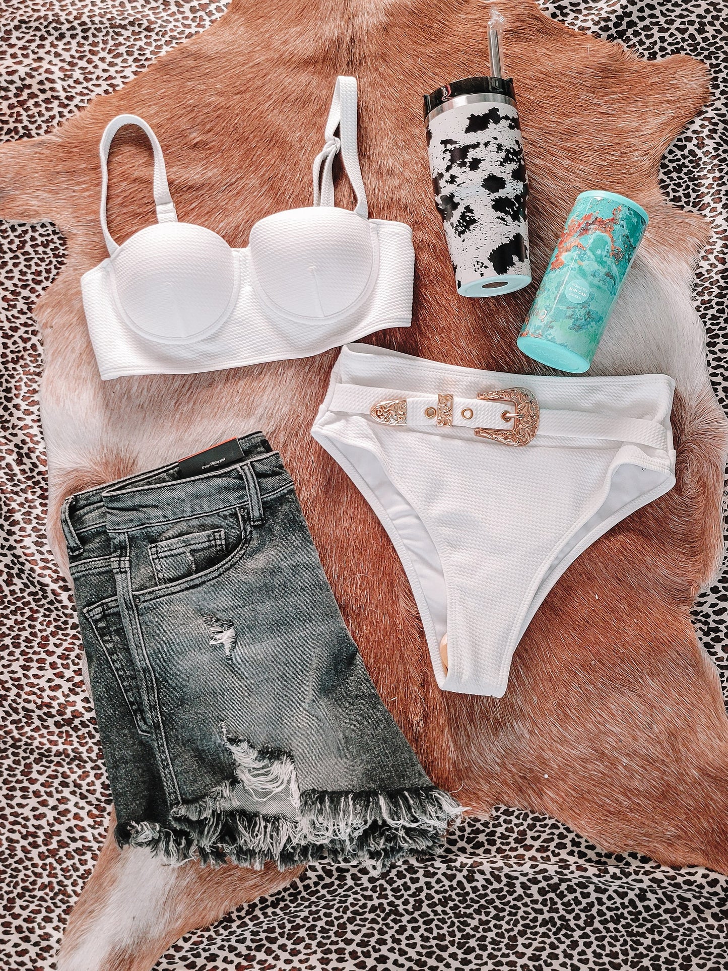 Buckle Up Bikini - White