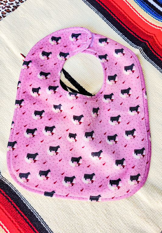 Cowbabe Bib - Pampas Steer