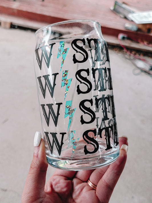 Western Baby 16 oz. Glass Cup