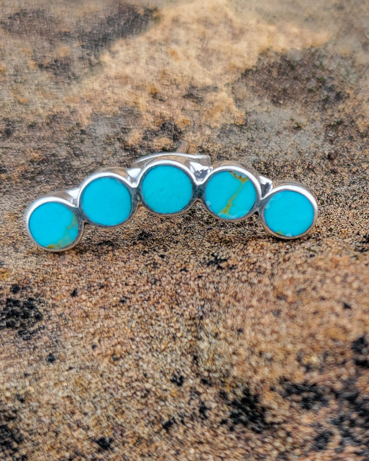 5 Star Stamped Cartilage Earring