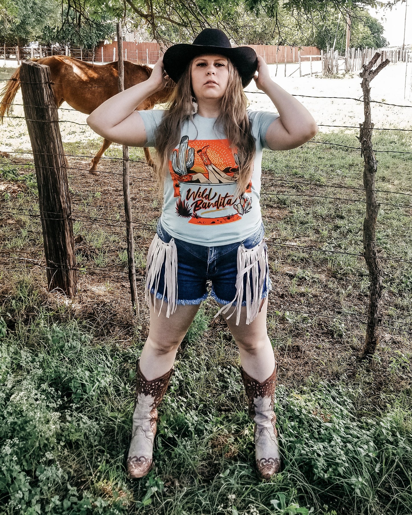 Free As The Wind Fringe Shorts