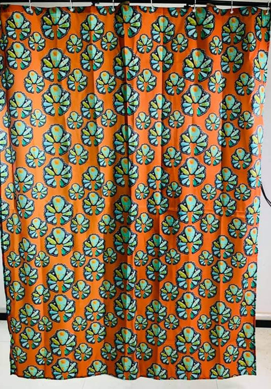 Rusty Blossom Shower Curtain