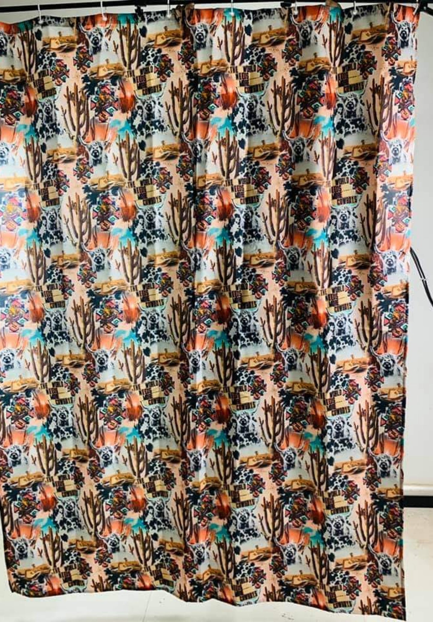 Cowboy Collage Shower Curtain