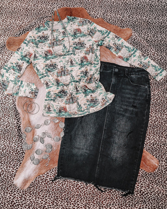 The Good Ol'Days Mesh Top