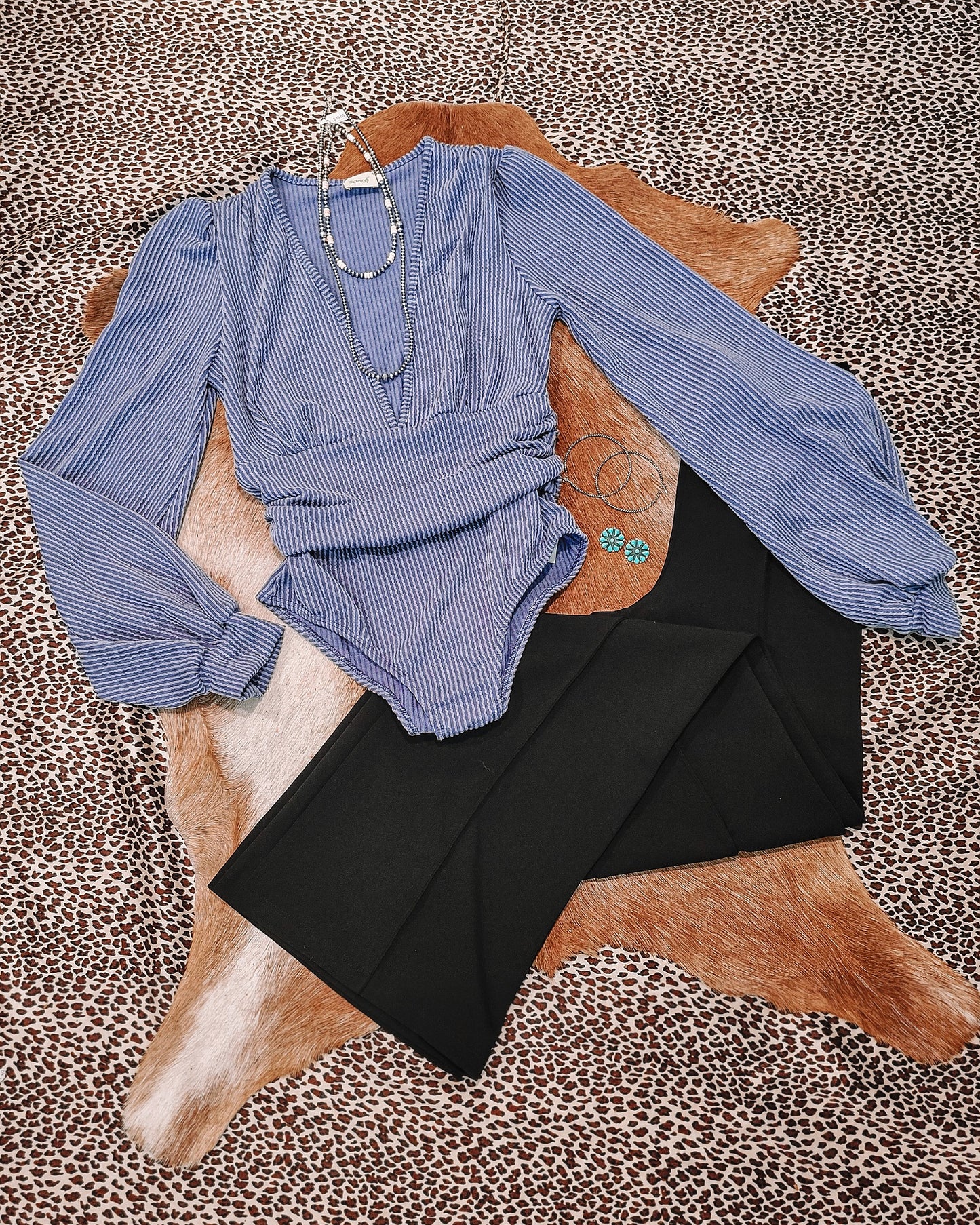 Straight Up Bodysuit - Denim