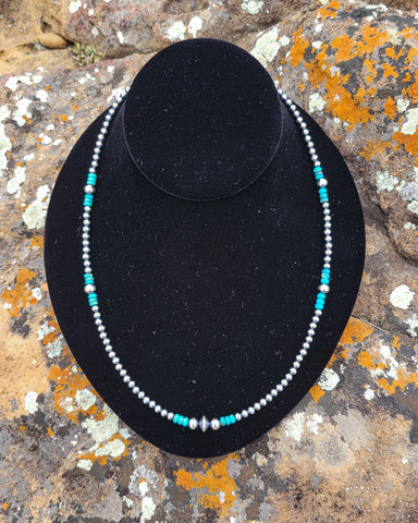 Turquoise Twister 19" Necklace