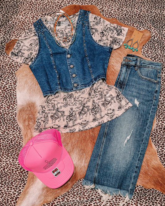 Pecos Valley Vest - Denim