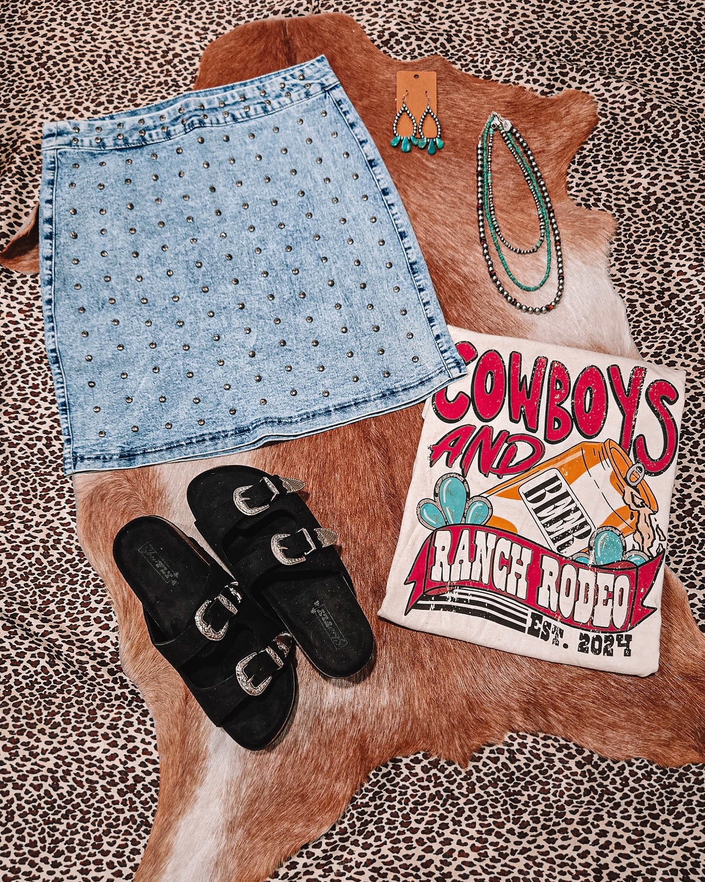 High Roller Denim Skirt