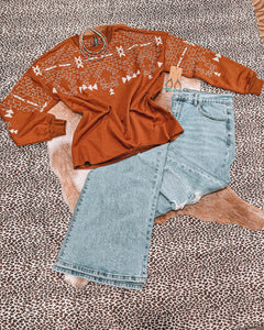 Saddle Ranch Sweatshirt - Rust