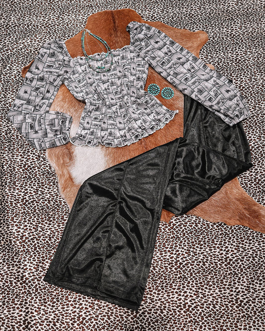 Pony Puff Smock Top