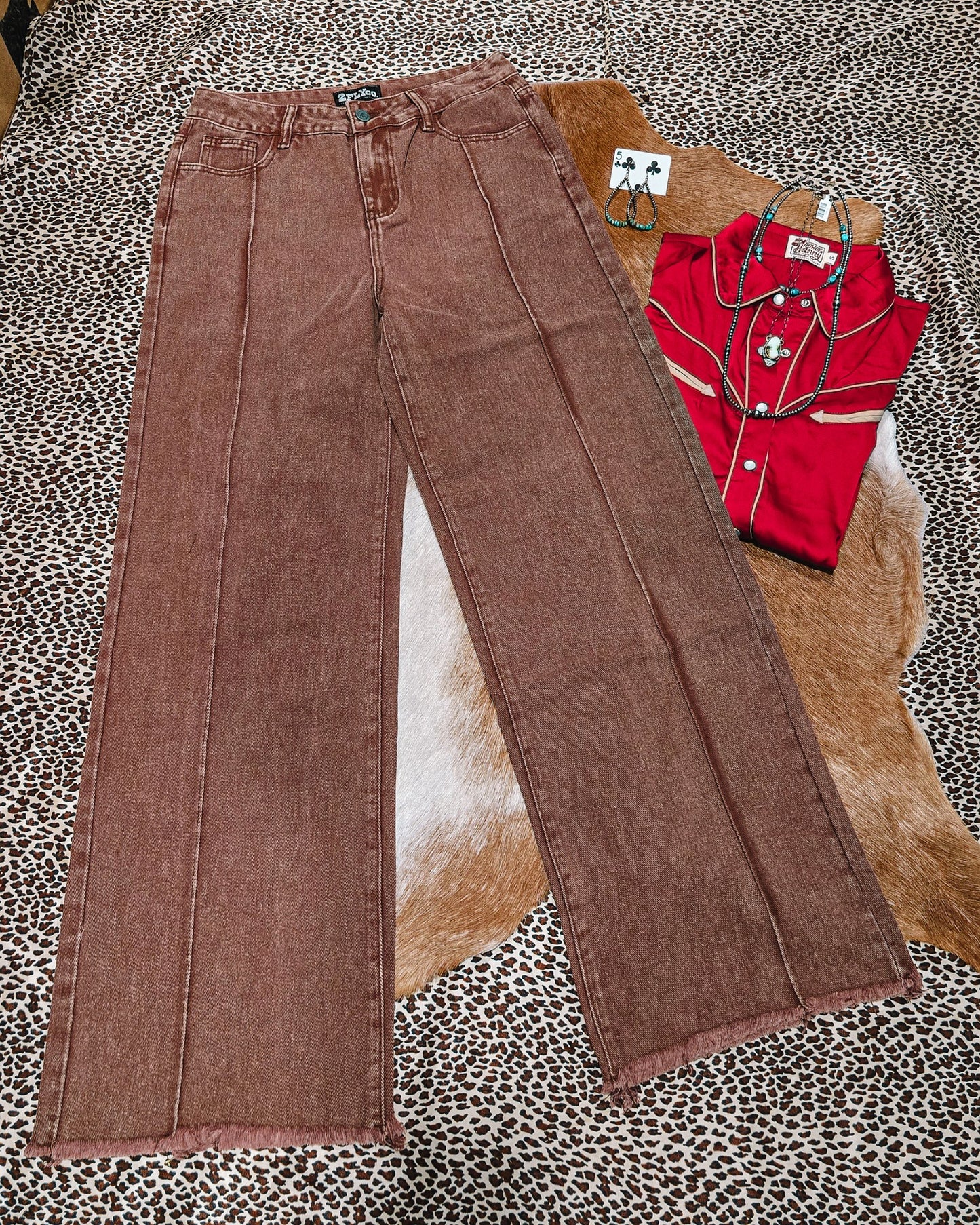 Medium Roast Wide Leg Jeans