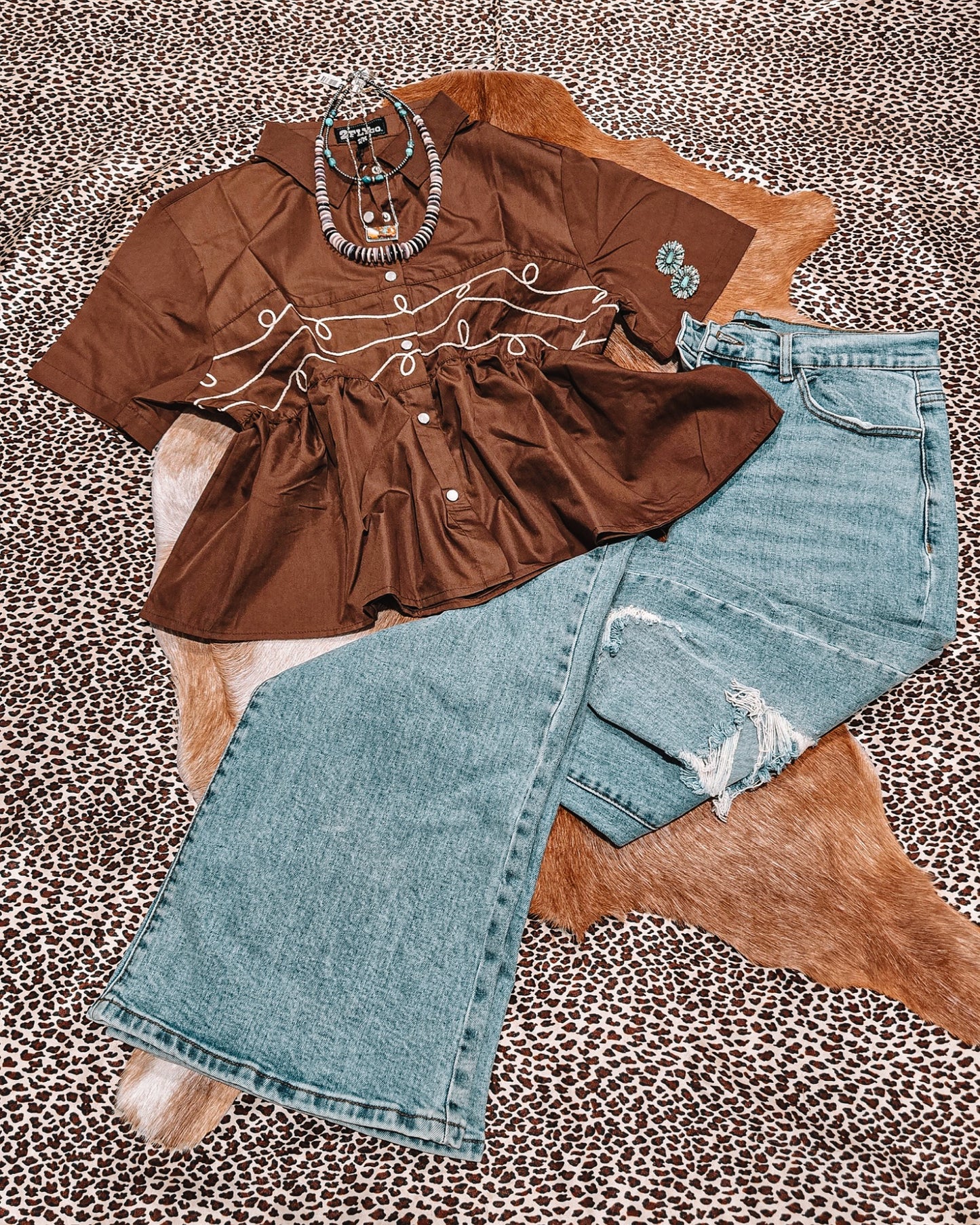 Loopty Loop Short Sleeve - Chocolate