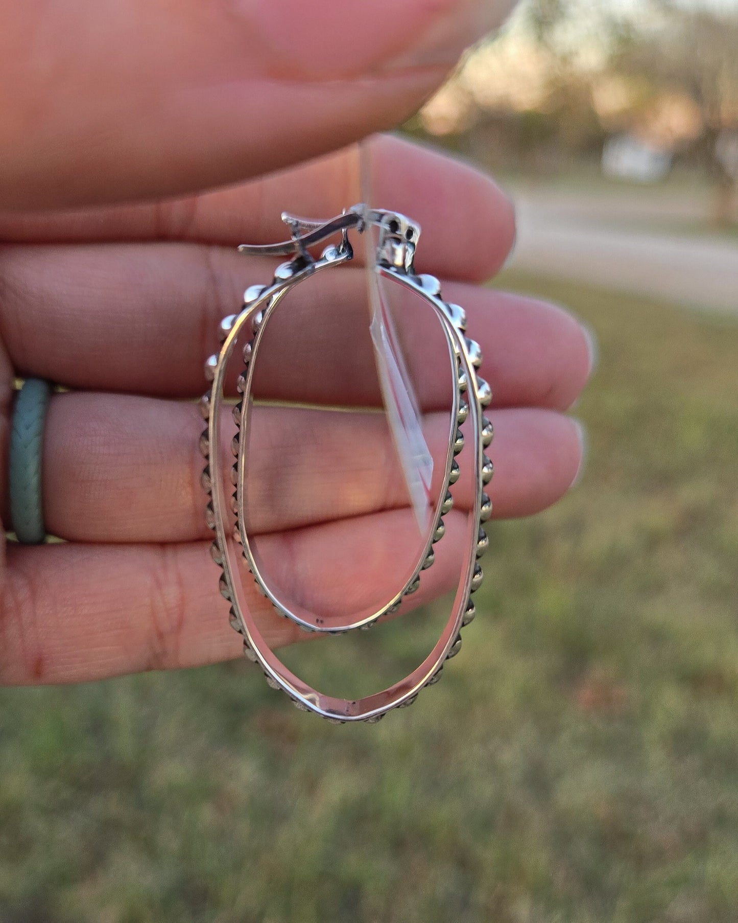 The Emmie Oval Hoops