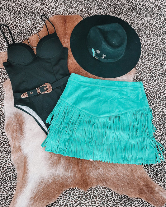 Fringe-Town Skirt