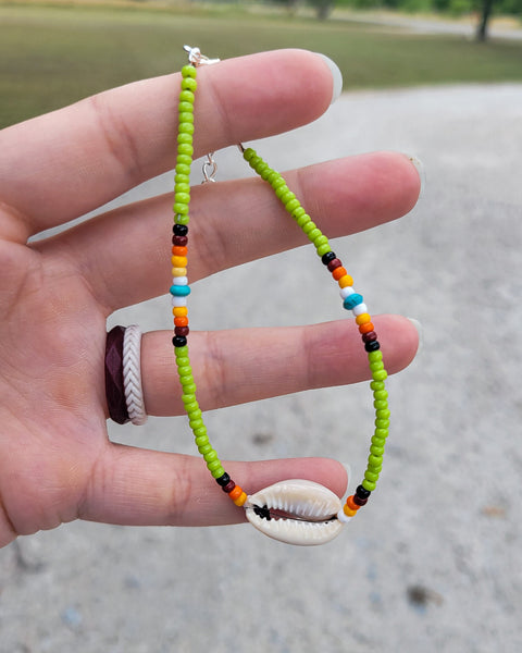 High Tide Anklet - Lime Green