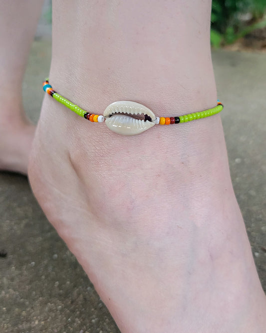 High Tide Anklet - Lime Green