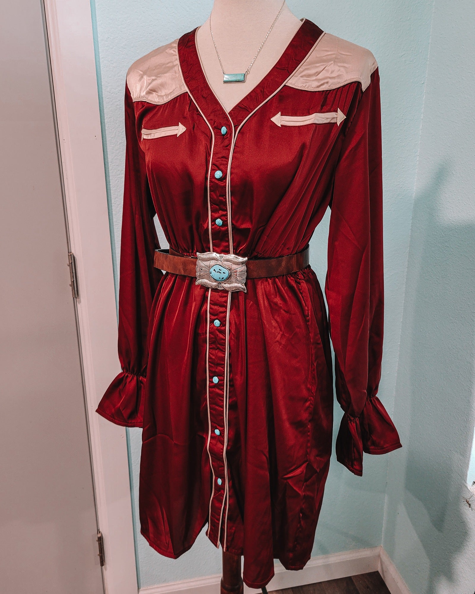 Bonanza Pearl Snap Dress