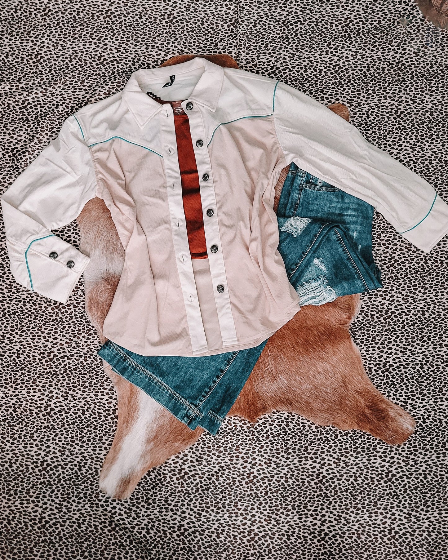 Two Tone Palomino Shacket