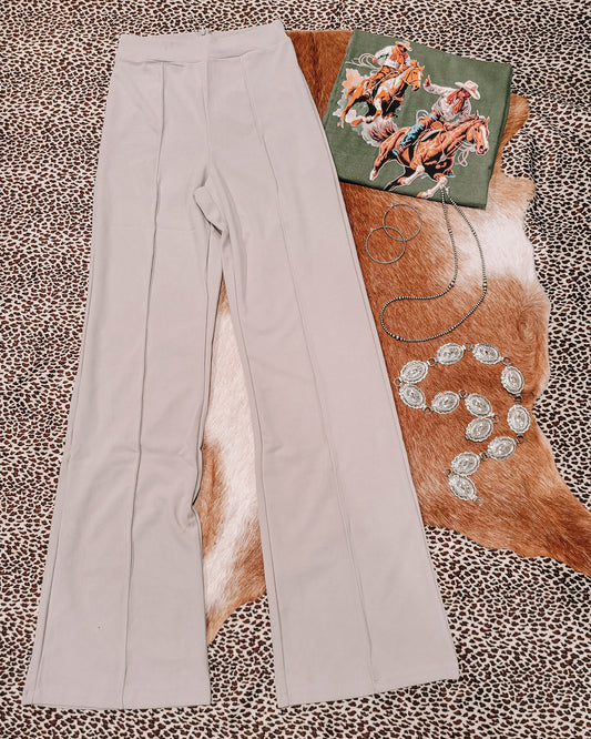 Girls Night Out Trousers - Light Grey