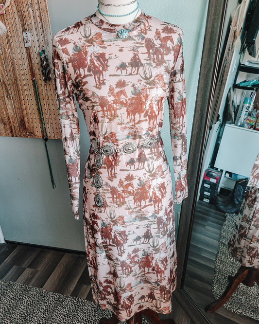 Cattleman's Wife Mesh Dress
