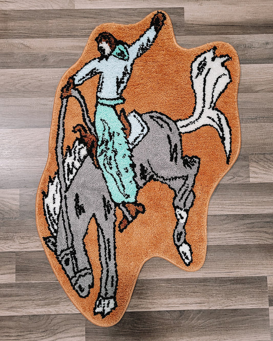 Bronc Buster Rug