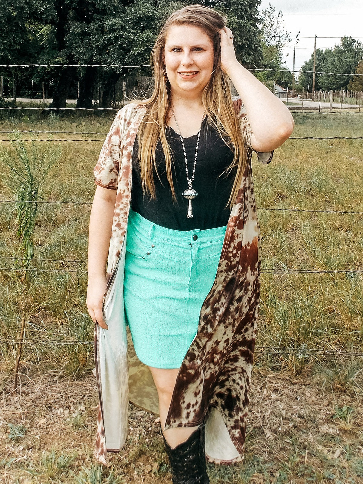 The Law Maker Skirt - Turquoise