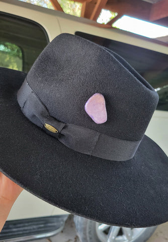 Lavender Stone Hat Pin