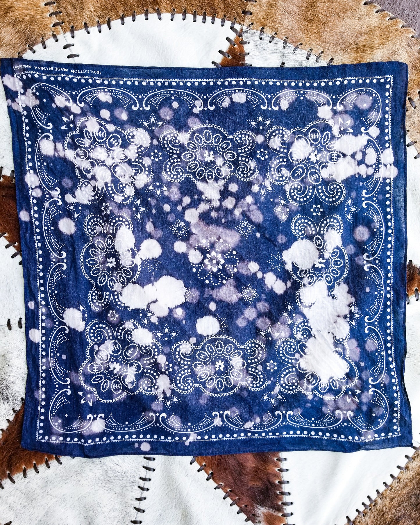 Distressed Bandana - Navy