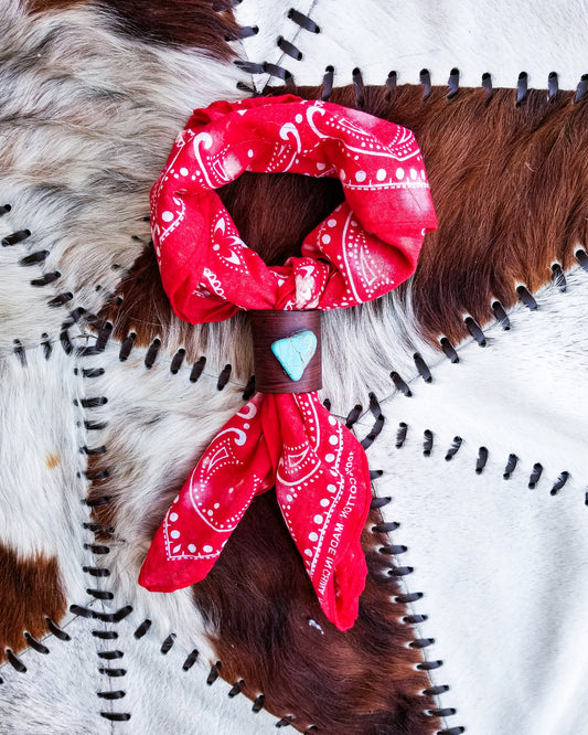 Distressed Bandana - Red