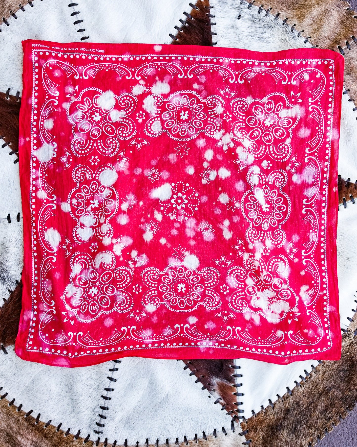 Distressed Bandana - Red