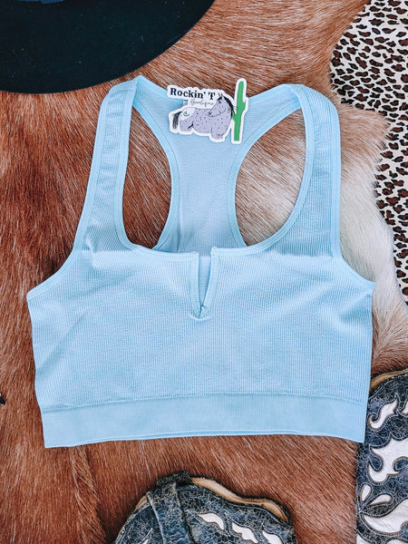 Bluest Eyes In Texas Crop Top