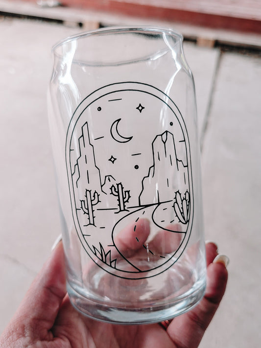 Desert Highway 16 oz Beer Glass