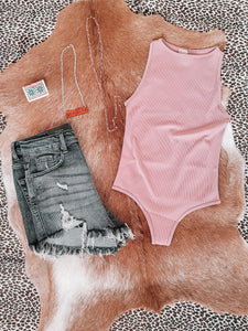 Sand In My Boots Bodysuit - Blush