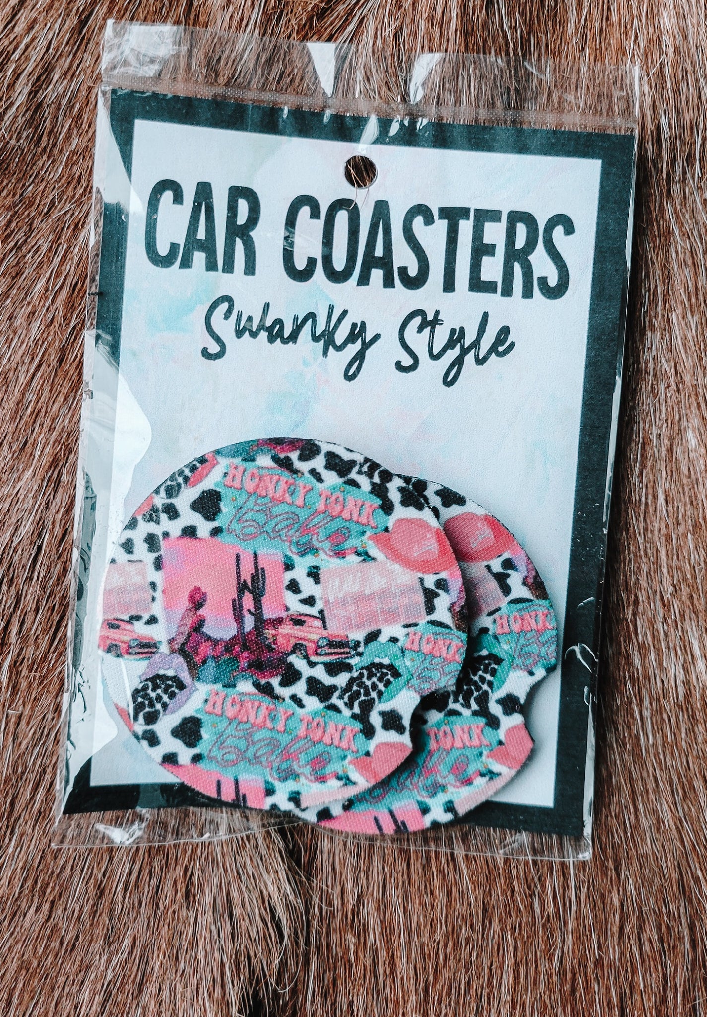 Honky Tonk Babe Car Coasters
