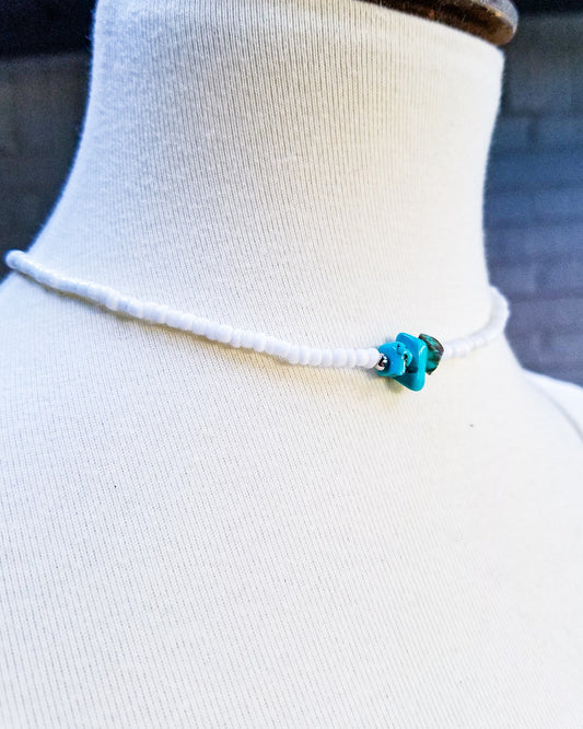 Lovely Lady May Choker - White
