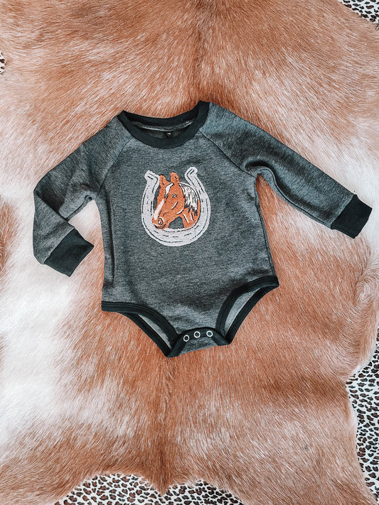 Horsin' Around Sweater Onesie