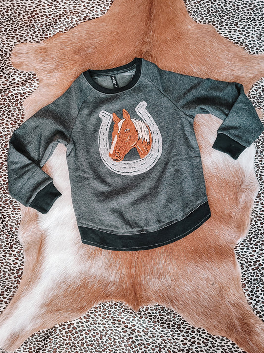 Horsin' Around Kids Sweater
