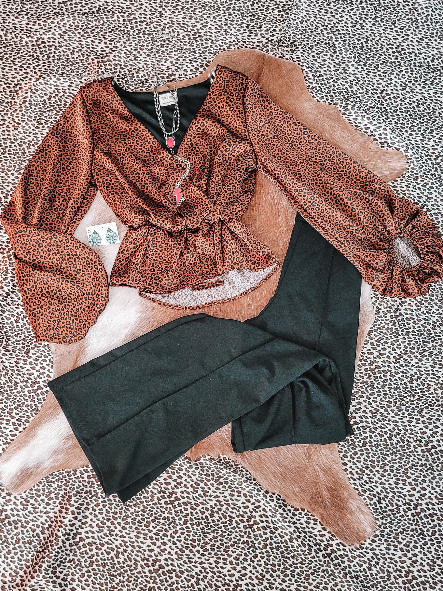Athena Leopard Top